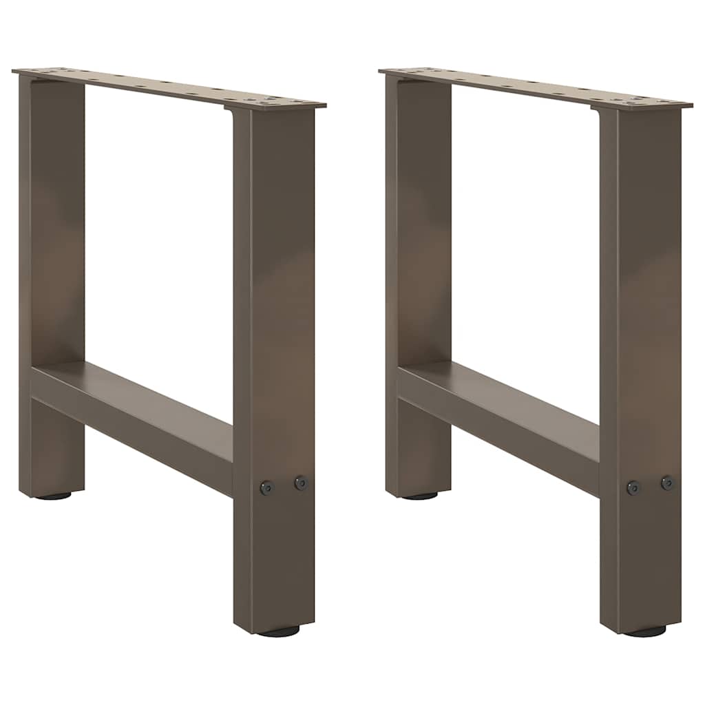 vidaXL Patas para mesa de centro (2 unidades, 50 x 42-43 cm, acero)