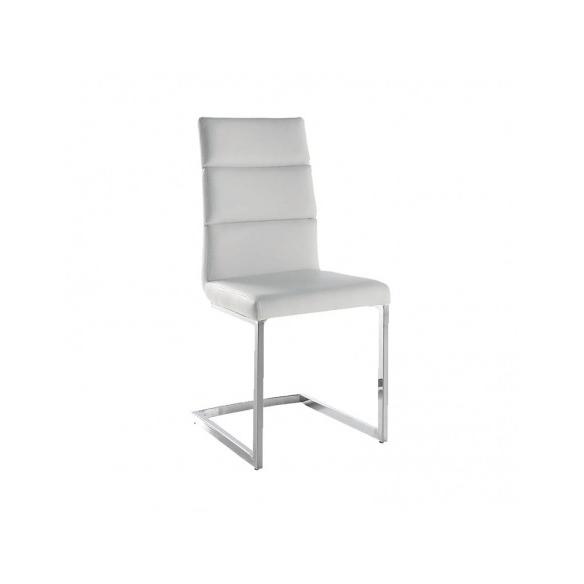 Momma Home Pack 4 Sillas Comedor Polipiel Blanco Roto Milo 45x59x97h Cm