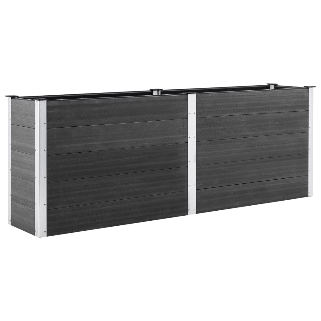 vidaXL Arriate de WPC gris dimensiones 100 x 50 x 54 cm,  100 x 50 x 91 cm,  100 x 100 x 54 cm y mas