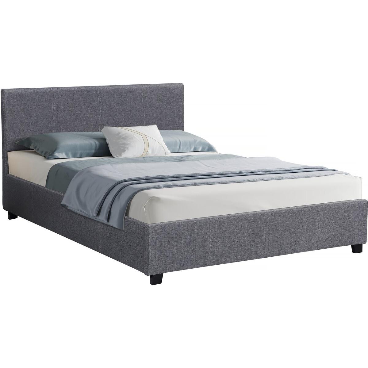 Habitat y Jardin - Cama en PVC "Carla" - 180 x 200 Gris
