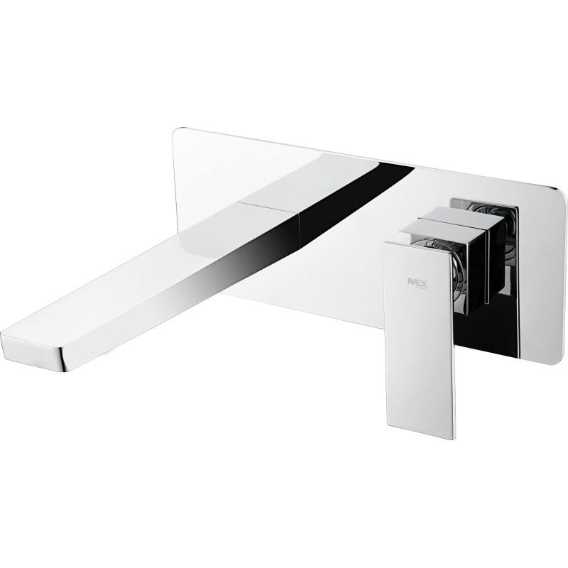 Imex Pisa GLP048 Grifo monomando empotrado para lavabo de latón acabado en cromo