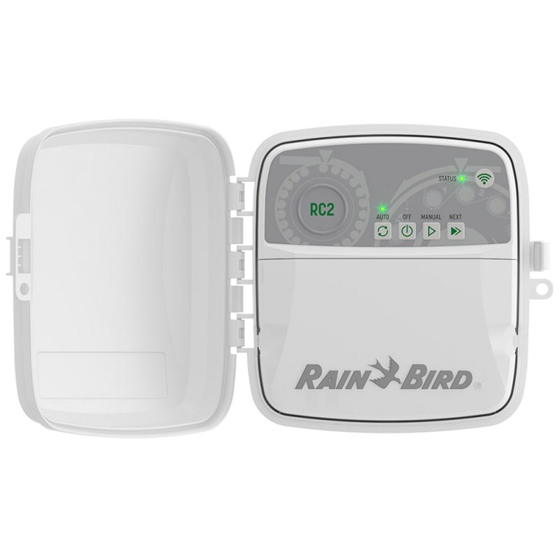 Programador Rain Bird RC2 de exterior de 8 zonas. WiFi integrado