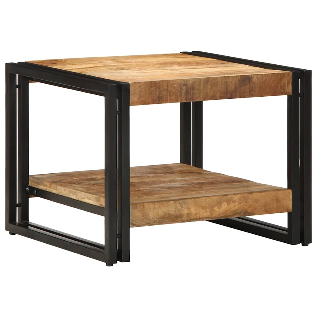 vidaXL Mesa de centro 50x50x38 cm madera maciza de mango