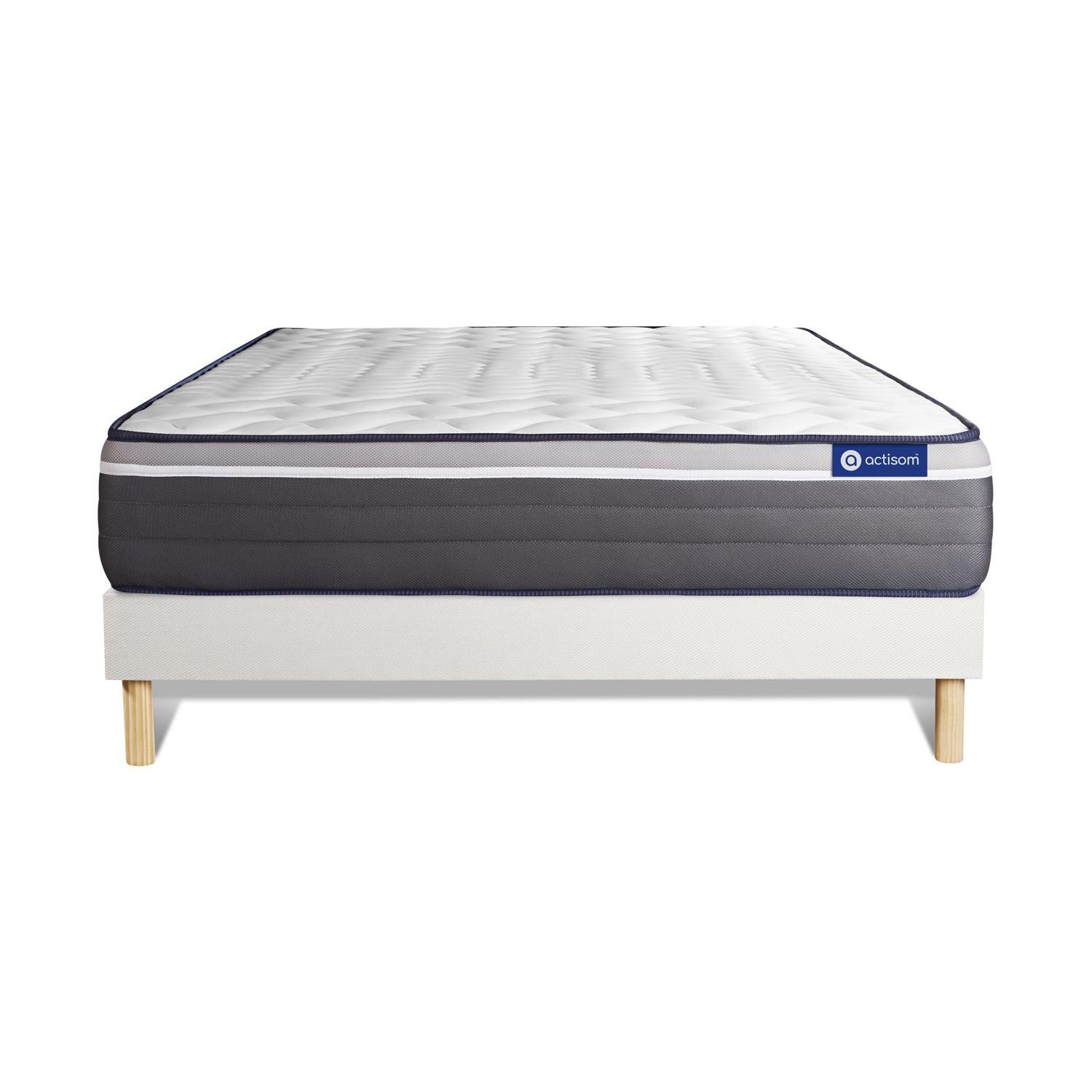 Pack colchón Actiflex plus 180x210cm + Somier multiláminas, Muelles ensacados y espuma viscoelástica