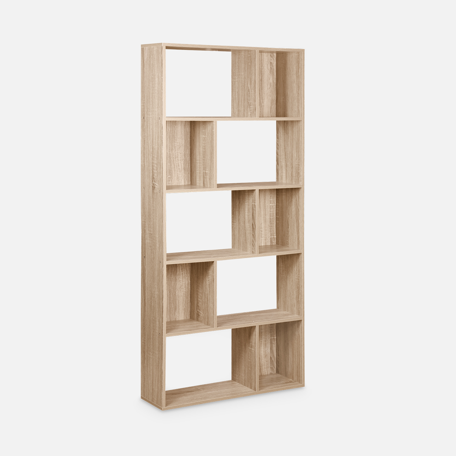 sweeek - Librería con 5 baldas y 10 compartimentos , Pieter , 83x23x173