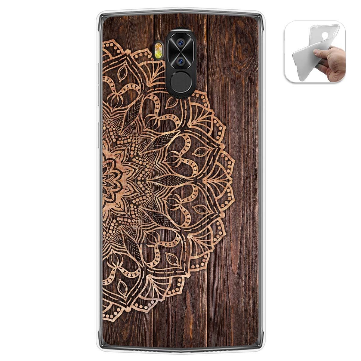 Tumundosmartphone Funda Gel Tpu para Doogee N100 diseño Madera 06 Dibujos