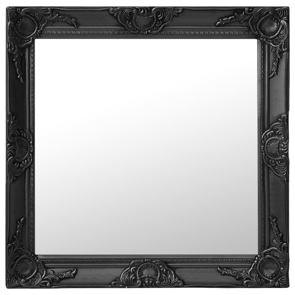 Espejo de Pared Estilo Barroco 60x60 cm Colgante Retro Antiguo Color Blanco,  Dorado,  Negro y mas