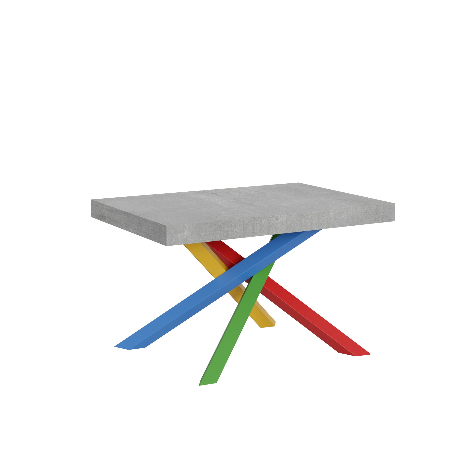 Mesa extensible 90x140/244 cm Volantis Estructura de cemento 4/B - Itamoby