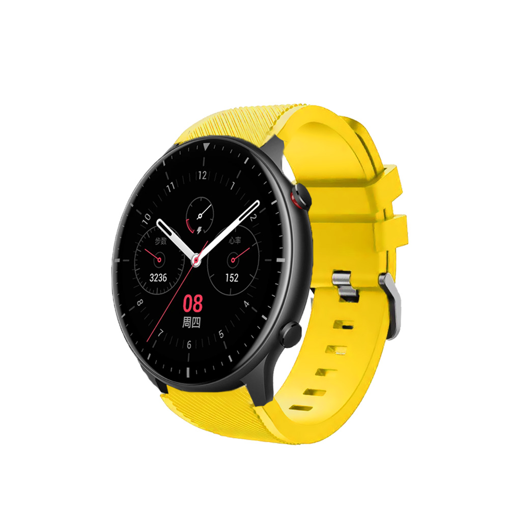 Correas de silicona para Amazfit GTR GTR 2 GTR 3 GTR 4 GTR 2e pulseras de colores para reloj inteligente smartwatch, tejido suave impermeable cierre con hebilla