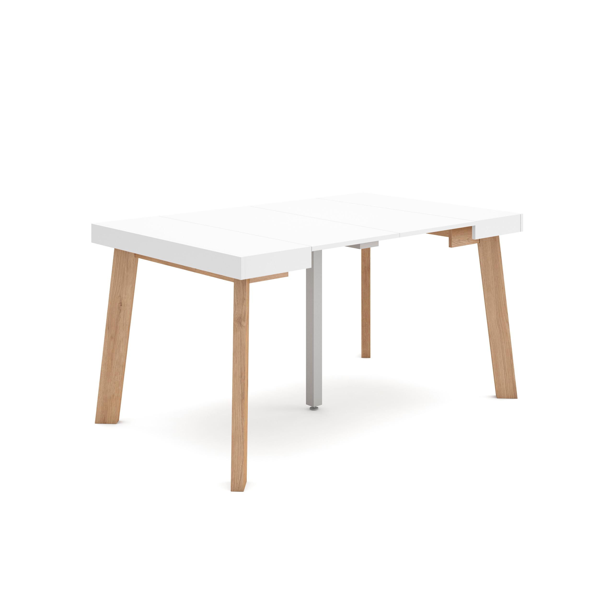 Skraut Home, Mesa Consola Extensible, Mesa Auxiliar, Tapa, 58/140x90x73cm, Práctica y Versátil, Estilo Moderno, Fácil Montaje