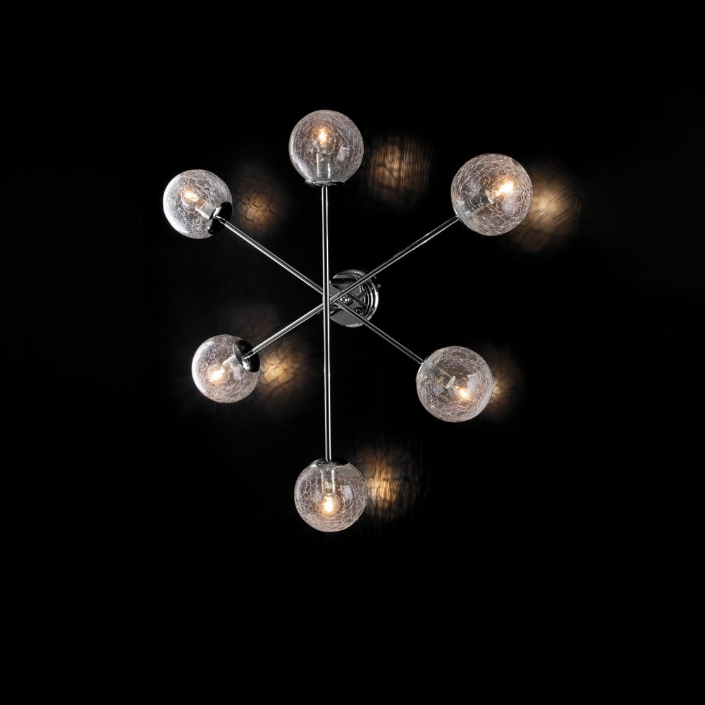 Moderno Tresor cromo 6 luces E14 luz de techo