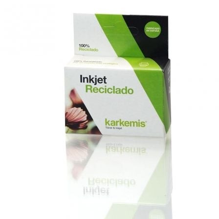 Cartucho de Tinta Reciclado Karkemis HP n302 XL Alta Capacidad/ Negro