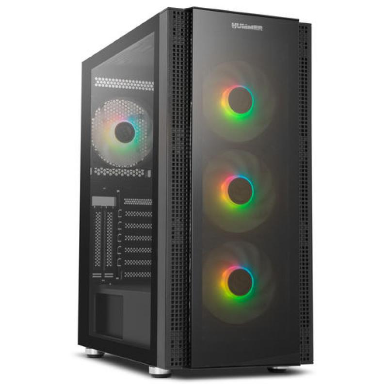 Torre PC Nox Hummer Horus ARGB E-ATX Cristal Templado USB 3.0 Negra