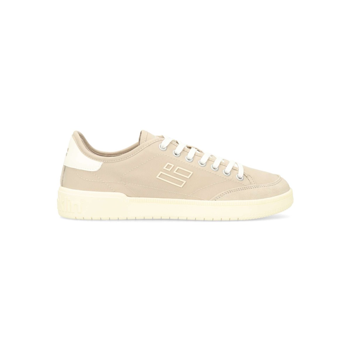 D. Franklin - Zapatillas deportivas Rebel para hombre de piel serraje y textil con suela de goma, plantilla acolchada extraíble y estilo casual kaki
