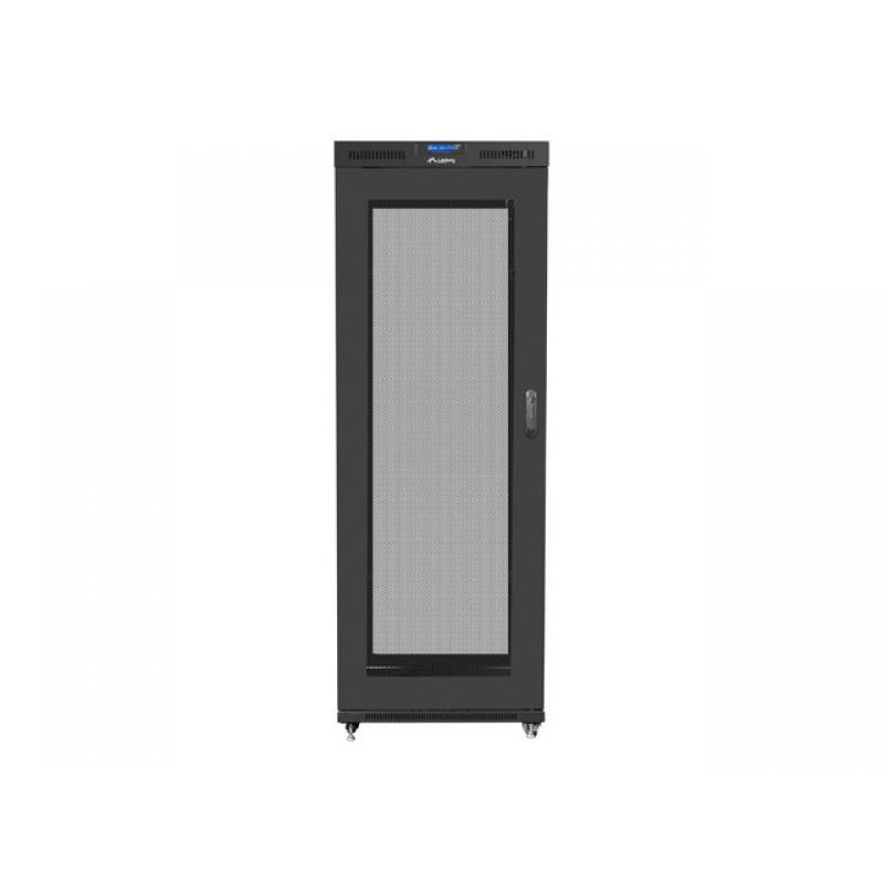 Lanberg Armario rack 19" autoportante 37u/800x1000 (paquete plano) negro con puerta de cristal lcd v2