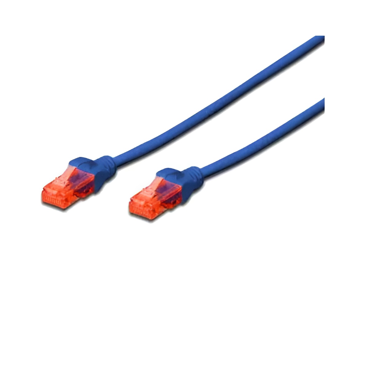 DIGITUS CAT 6 U-UTP patch cable, 1m, red LAN DSL Ethernet cable, LSZH, cobre, AWG 26/7, azul