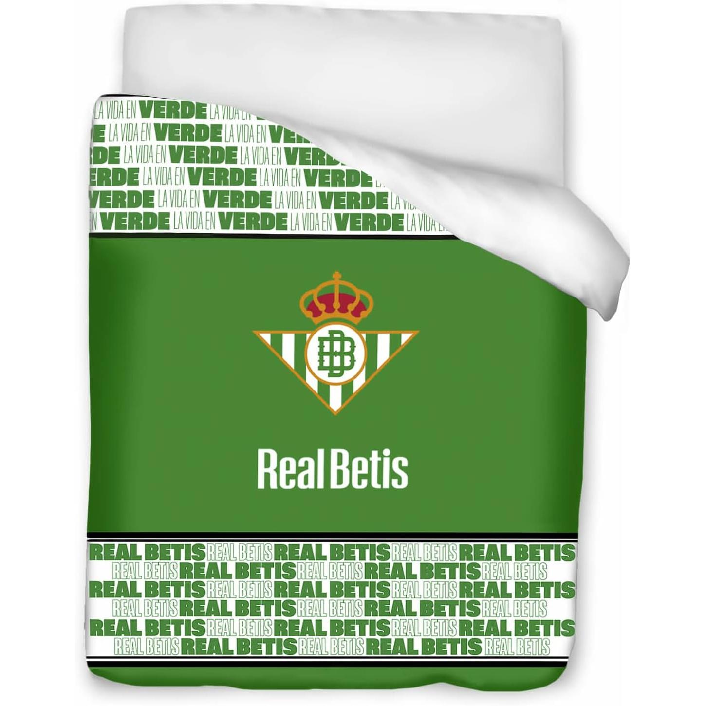 Arditex Edredón Digital Betis 180 Cm. X 260 Cm. (Cama 90 Cm.) 300 Grs.