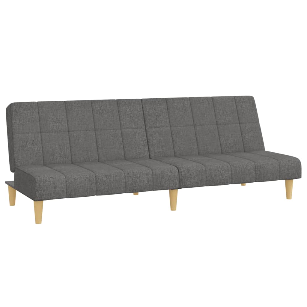 vidaXL Sofá cama de 2 plazas tela gris claro