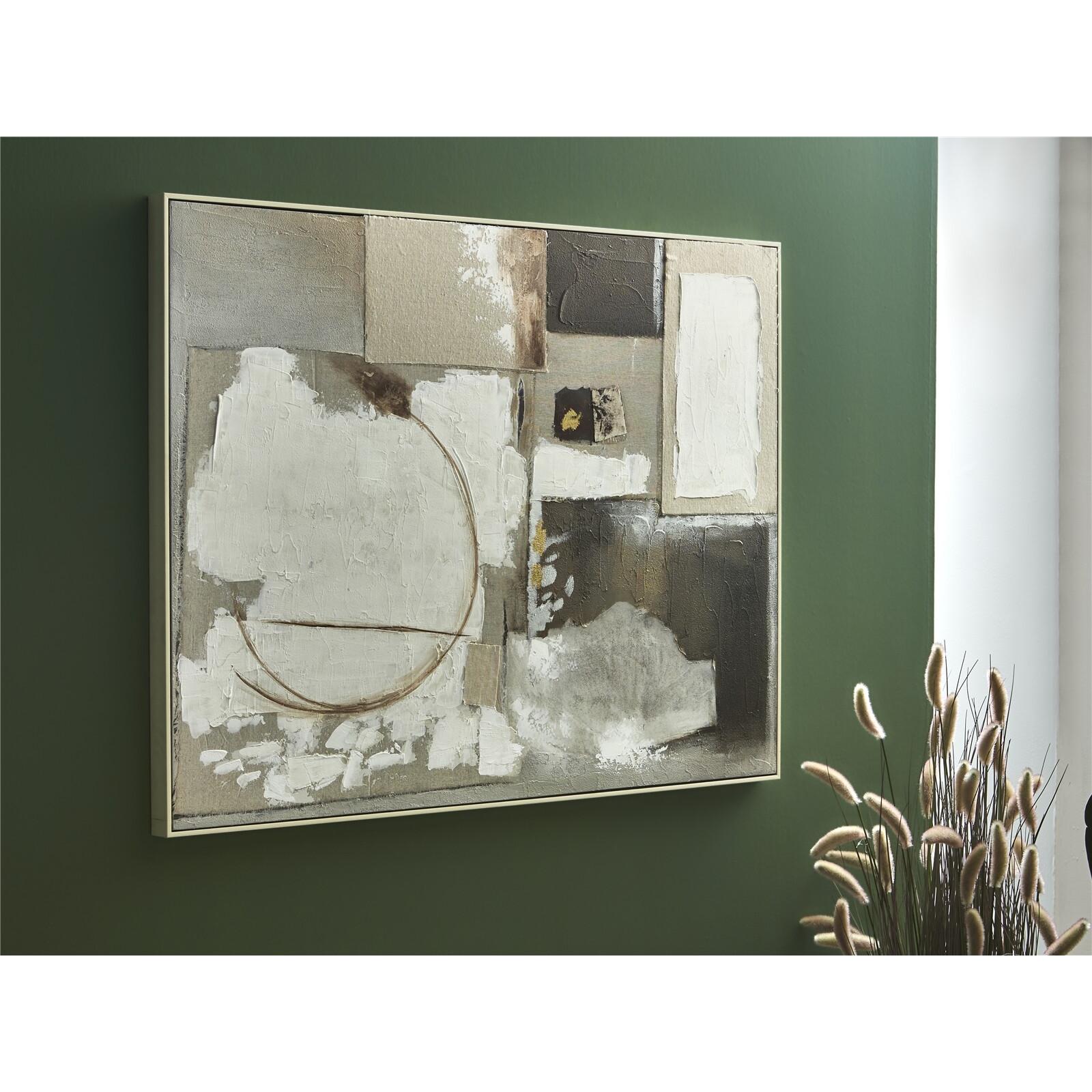 Cuadro abst. arpillera y oleo 92x122 cms. 92x4x122 cms. El mejor complemento para tu hogar.