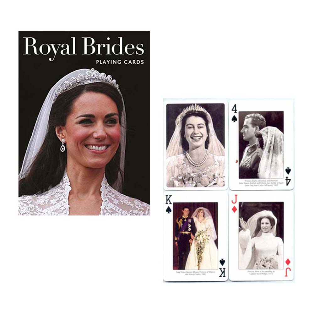Piatnik Baraja de poker de 54 cartas de Novias reales de Europa Realeza Princesas Monarquía europea Mujeres Juego mesa Jugar Adultos Colección Coleccionable Poquer