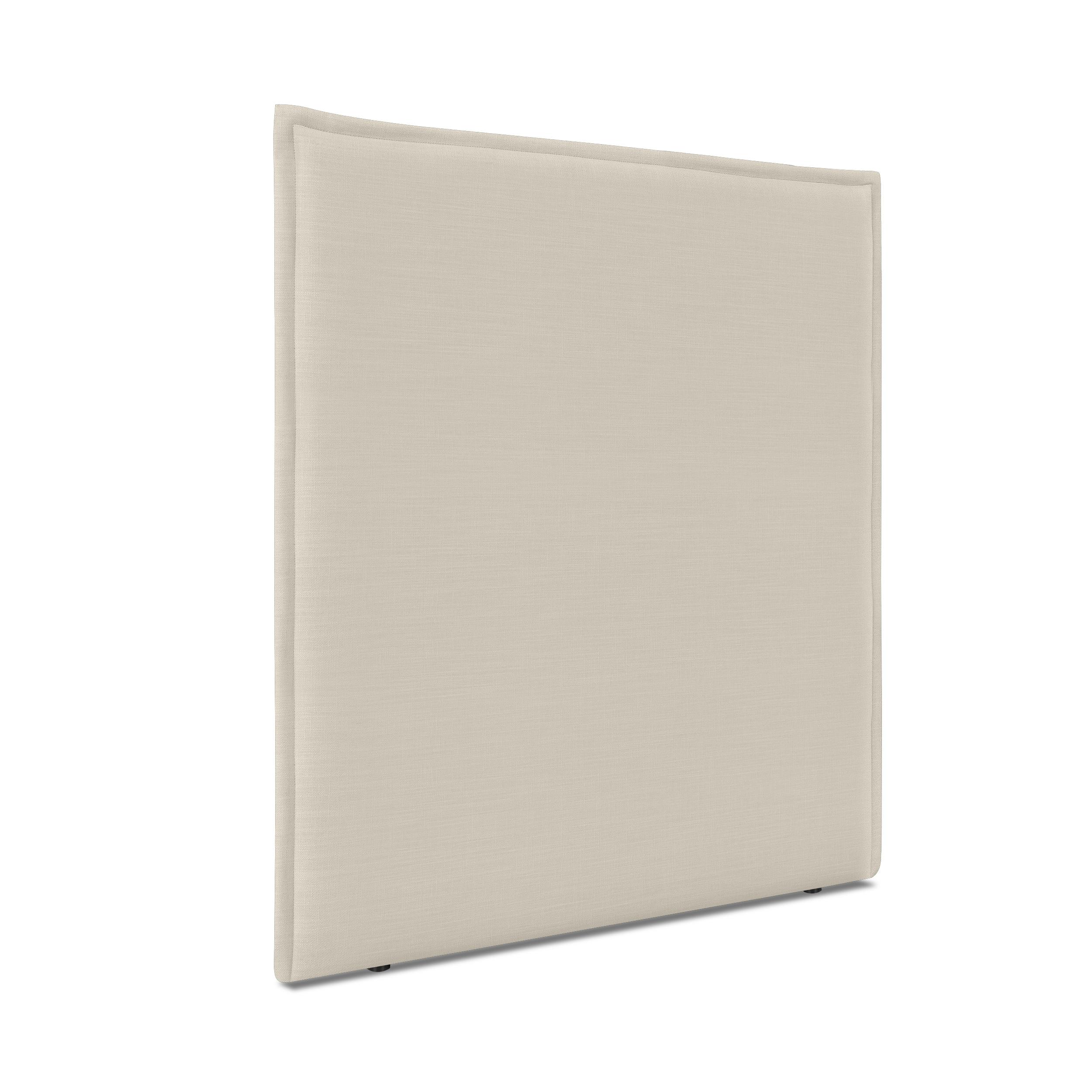 DHOME Cabecero de Lino Natural con Ribete Hasta el Suelo con 8cm de Grosor Cabezal Tapizado Cama Dormitorio Moderno Top Trending