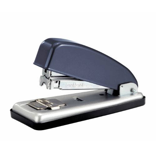 Petrus 44795 - Grapadora Metálica Oficina Mod. 226, Capacidad 30 Hojas, Tecnología Impacto Directo Patentada, Carga Frontal Automática, Grapado Cerrado, Abierto, Clavado, Color Gris Oscuro/Plata DUET