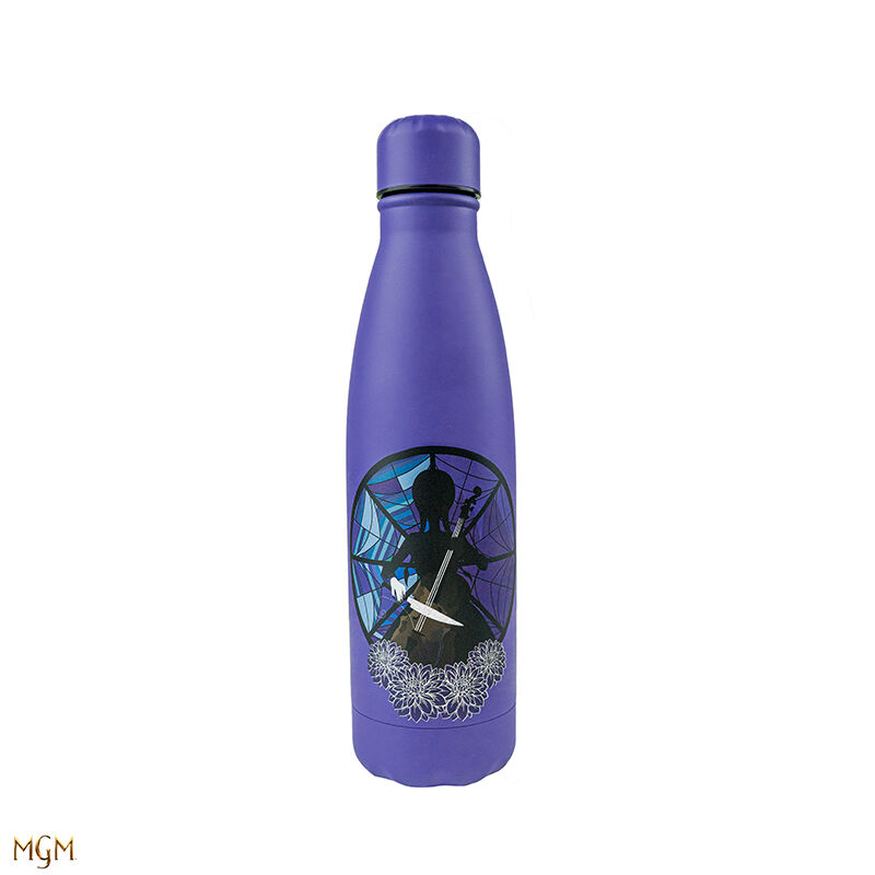 Botella Metálica Wednesday con Cello morado 500ml