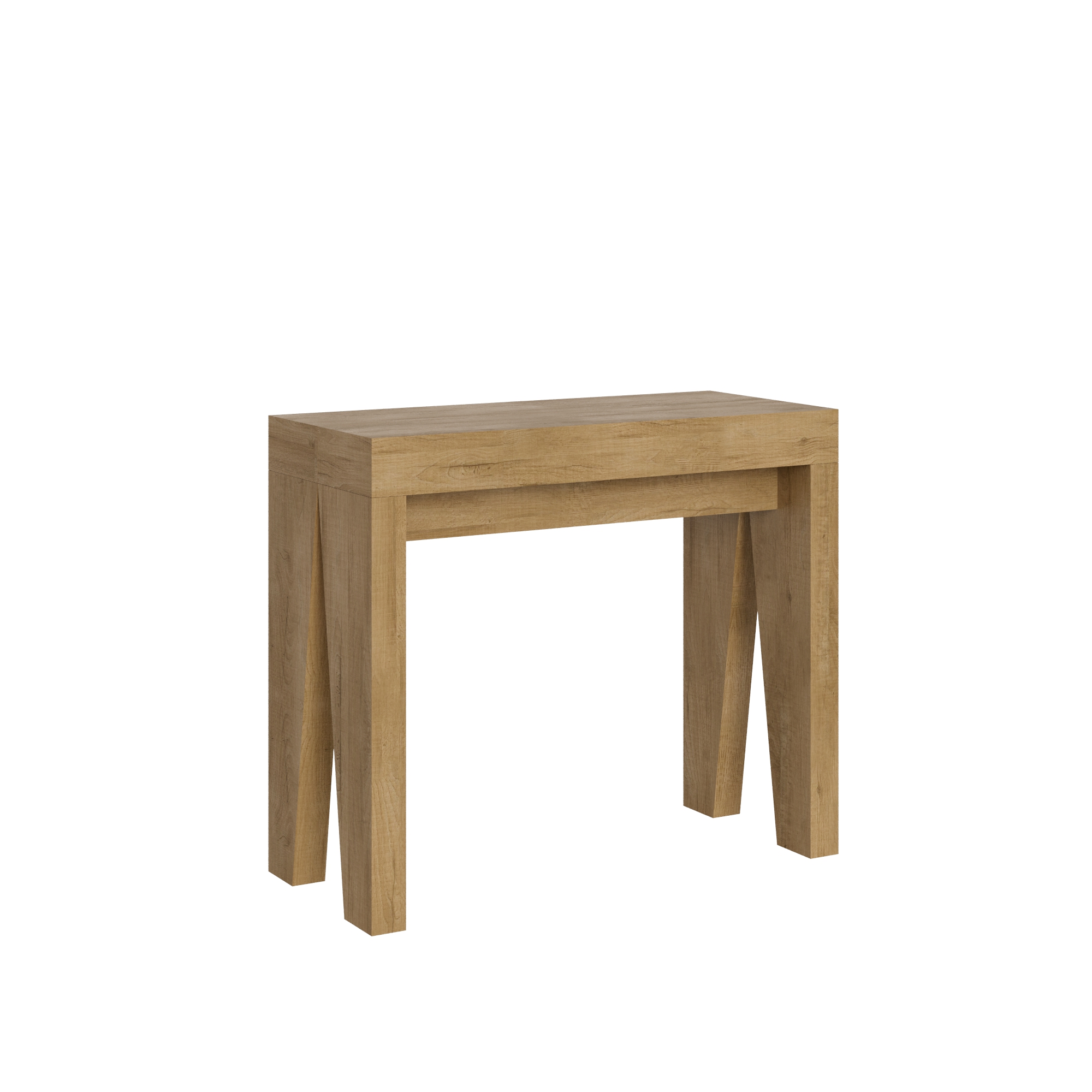 Consola extensible 90x40/196 cm Naxy Small Roble Nature - Itamoby