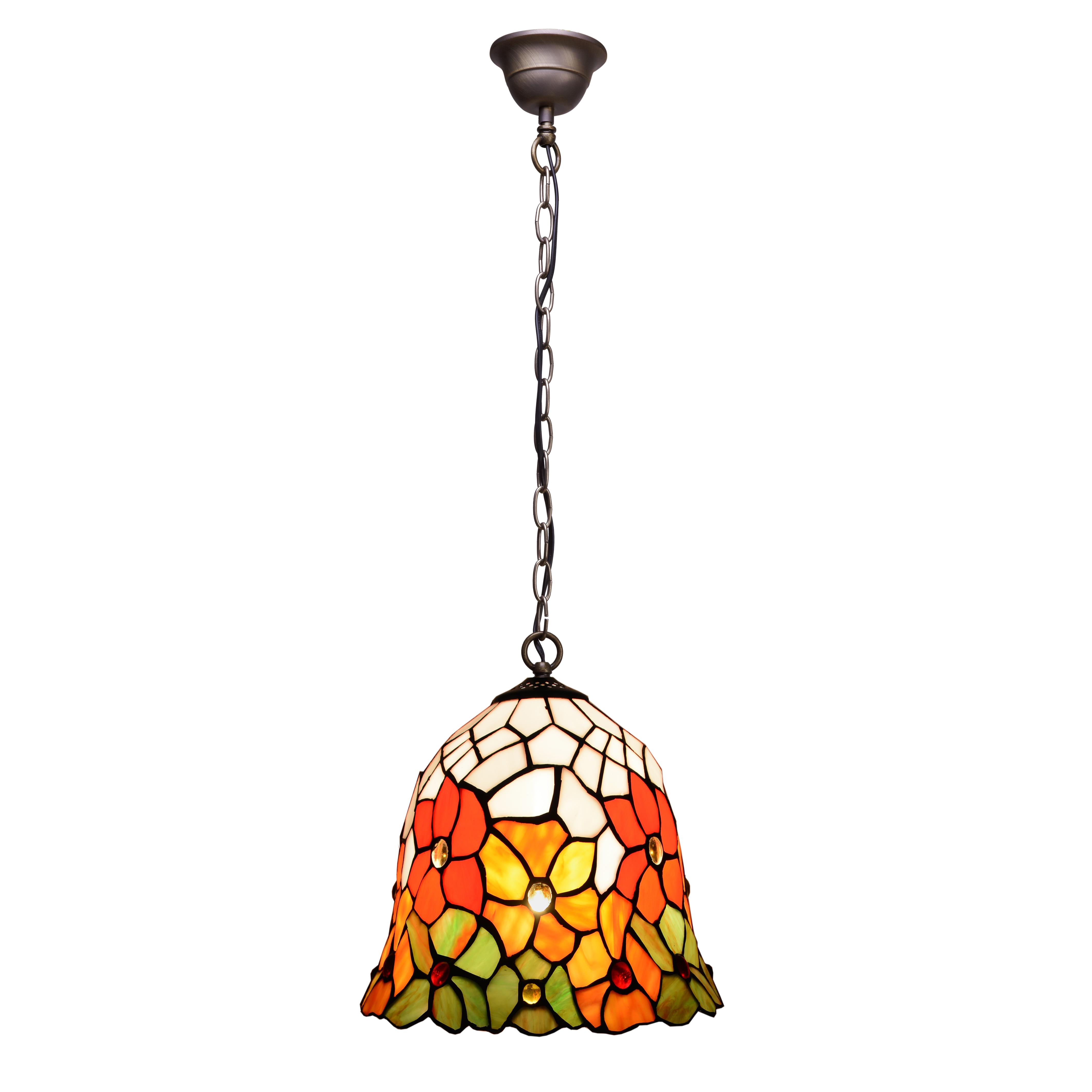 Colgante de techo con cadena y pantalla diámetro 20cm Serie Bell FIJALO LG282799
