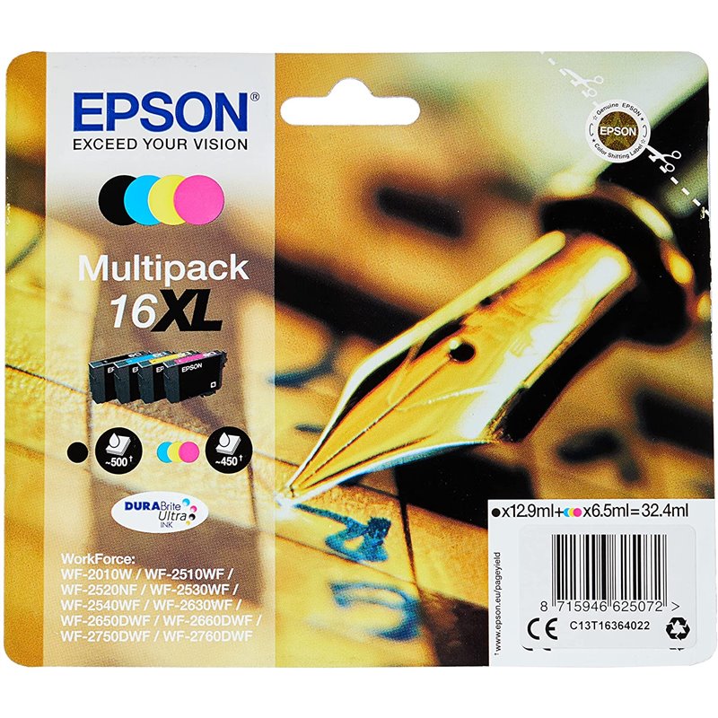 Tinta durabrite 16 multipackxl bl
