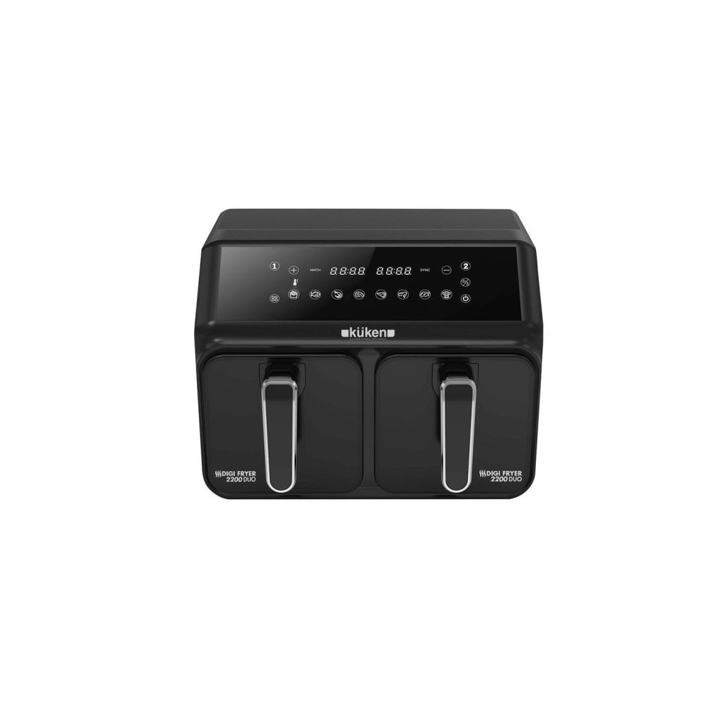 My Wave Freidora de Aire 8L 1800W | Air Fryer Sin Aceite con 8 Programas, Panel Táctil y Temperatura hasta 200 °C