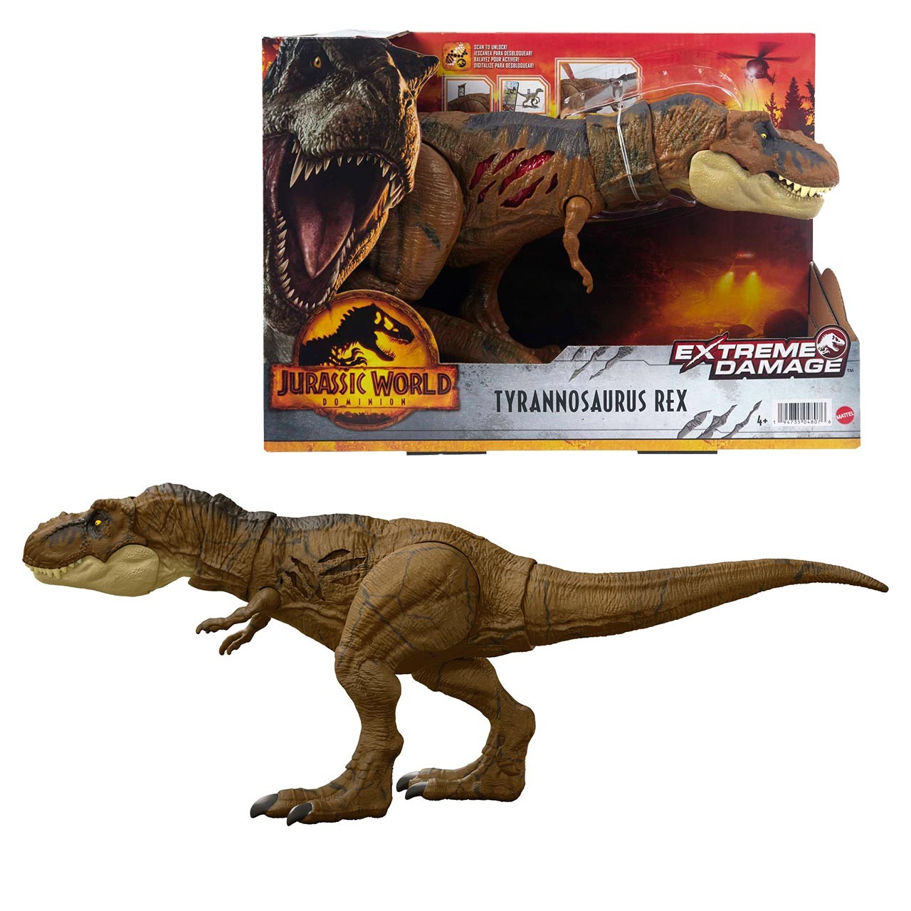 Jurassic World T-Rex Golpea y Devora Dinosaurio de Juguete +4 Años