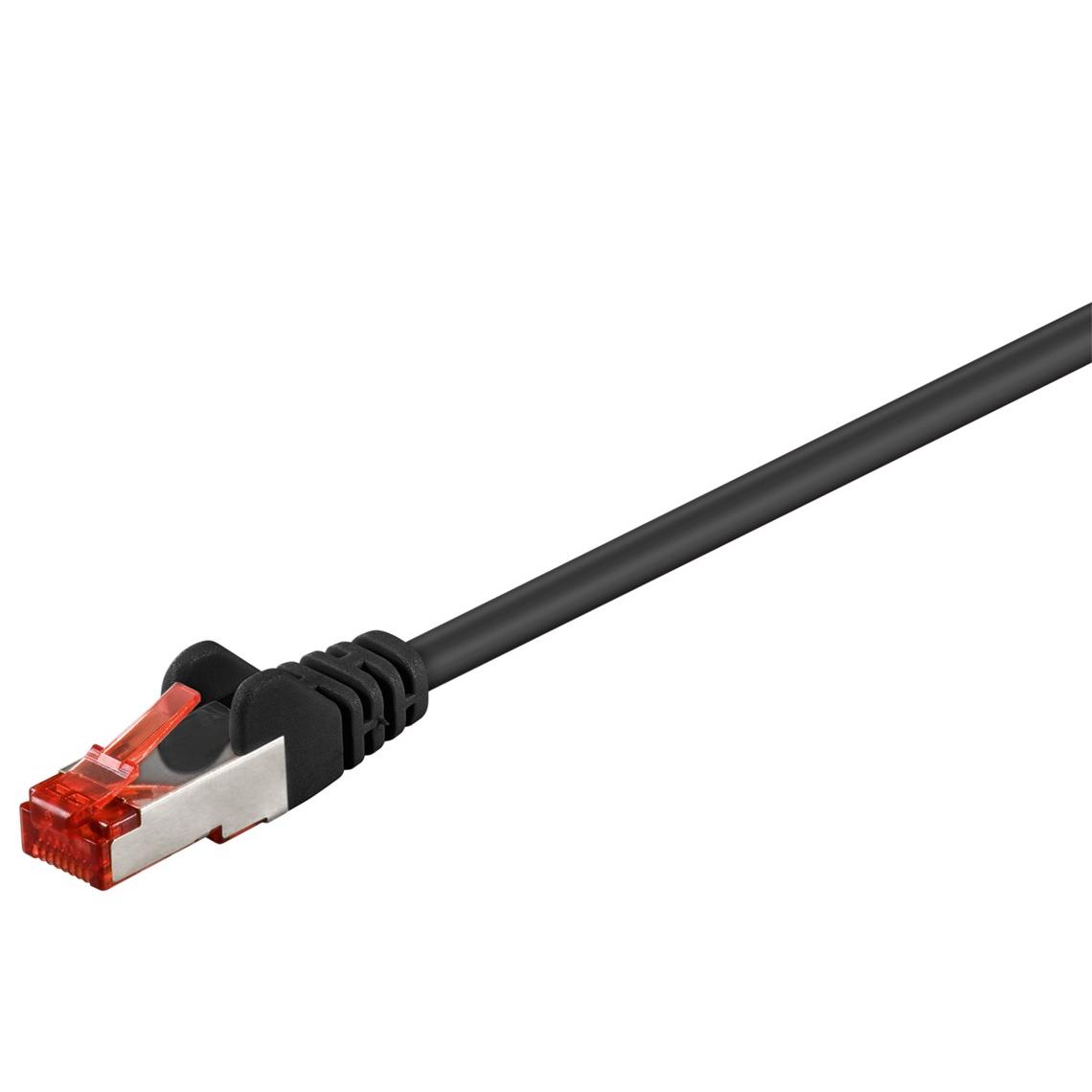 Goobay 68687 cable de red Negro 0,5 m Cat6 S/FTP (S-STP)