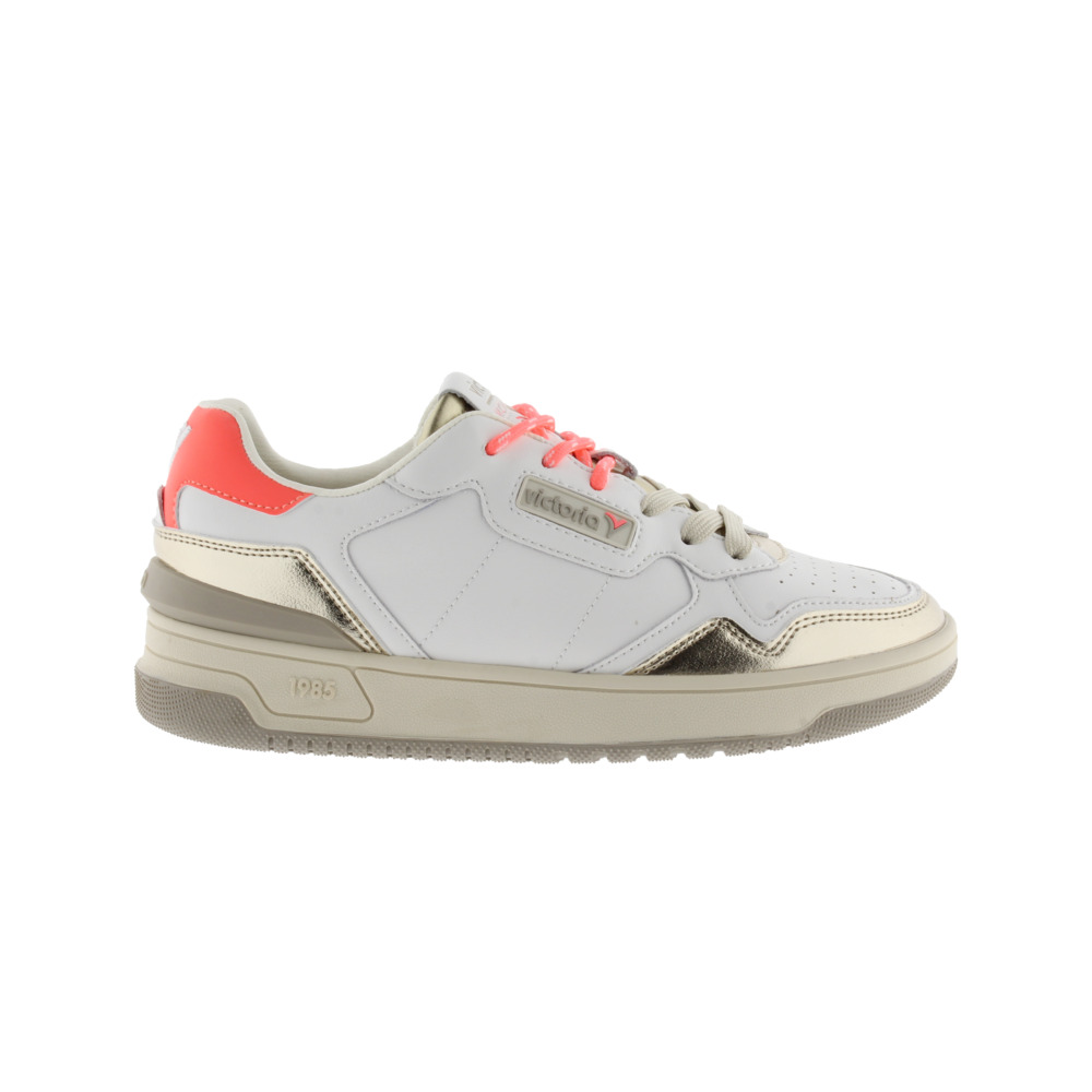 Victoria 1985 C80 Zapatillas de piel con piezas de flúor y metalizadas 8800129