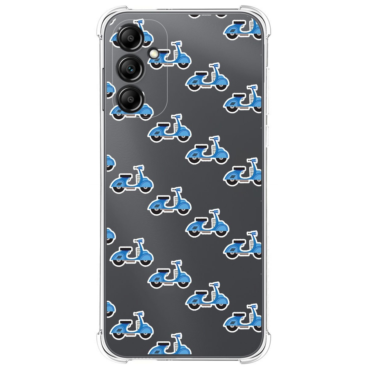 Funda Silicona Antigolpes para Samsung Galaxy A14 4G / 5G diseño Scooter Dibujos