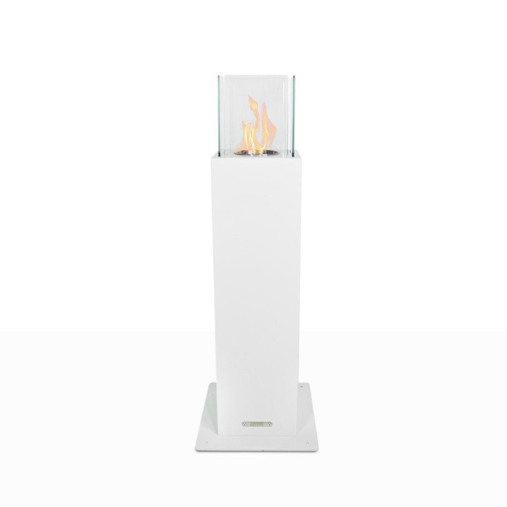 Chimenea de Bioetanol para Jardín biochimenea de exterior Capri 70 Blanco