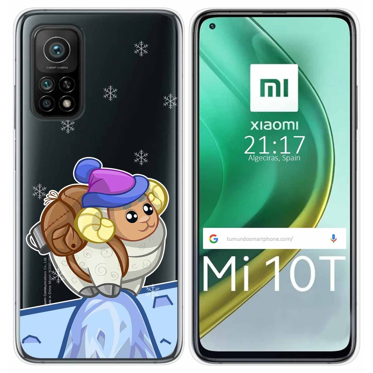 Tumundosmartphone Funda Gel Transparente para Xiaomi Mi 10T / 10T Pro diseño Cabra Dibujos