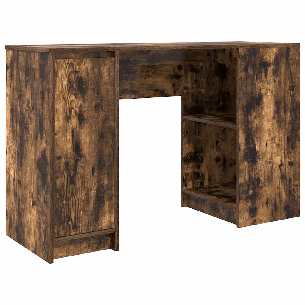 vidaXL Escritorio roble ahumado 120x42x76 cm madera de ingeniería