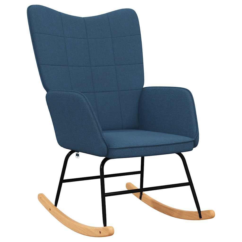 vidaXL Silla mecedora de tela Multicolor