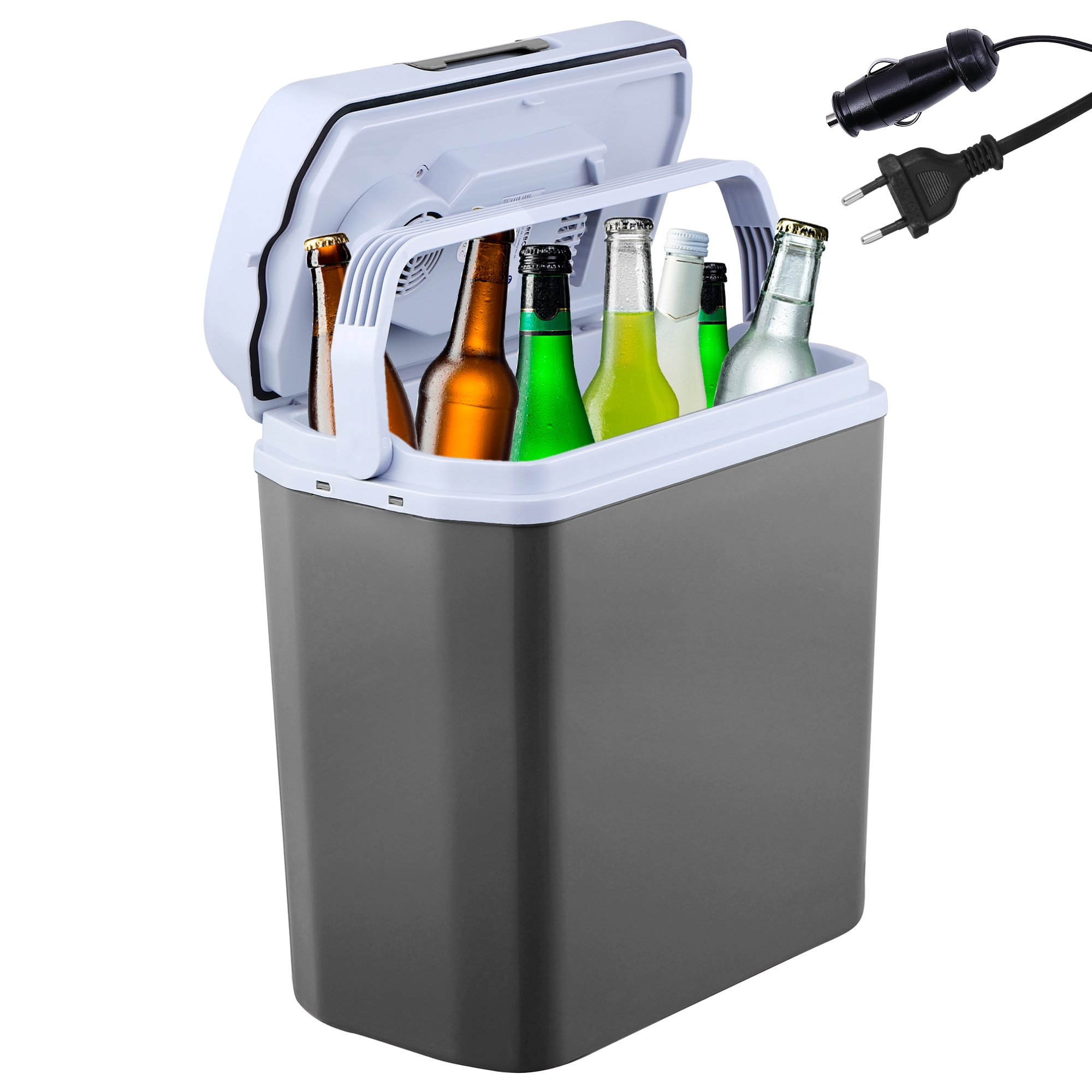 AREBOS Termoeléctricas coche caja 20 L fría mantener la caja caliente 12V 230V