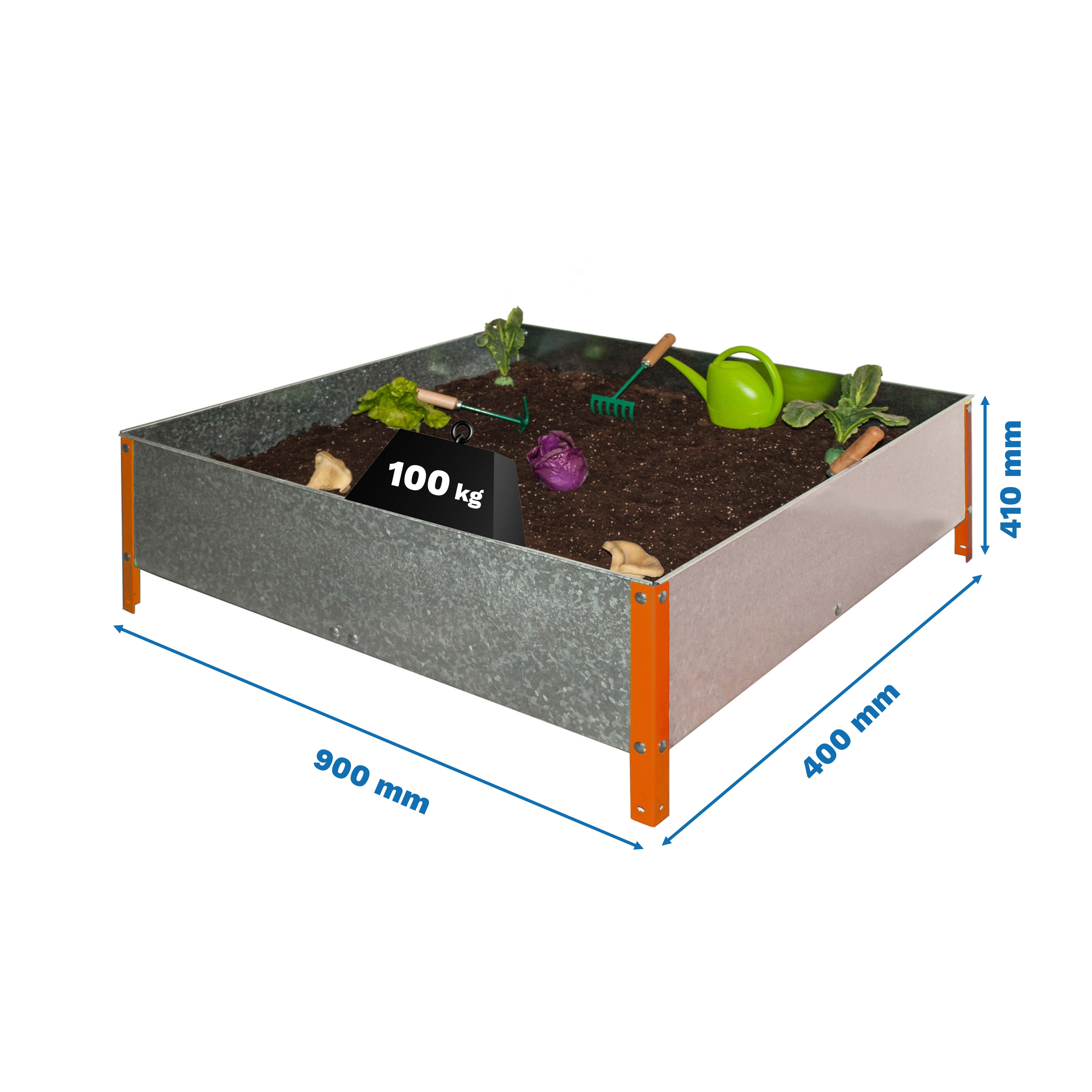 Estantería SIMONRACK Simongarden urban 410x900x400 nar/galva-100l