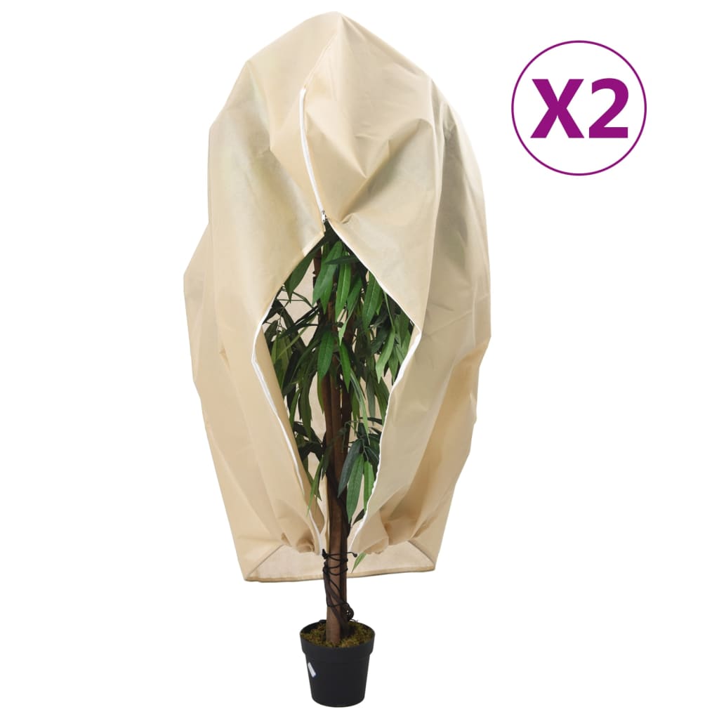vidaXL Cubiertas para Plantas conllera Fundas 2 uds 70 g/m² 3,93x3,5 m Color Beige, Verde, Blanco y mas