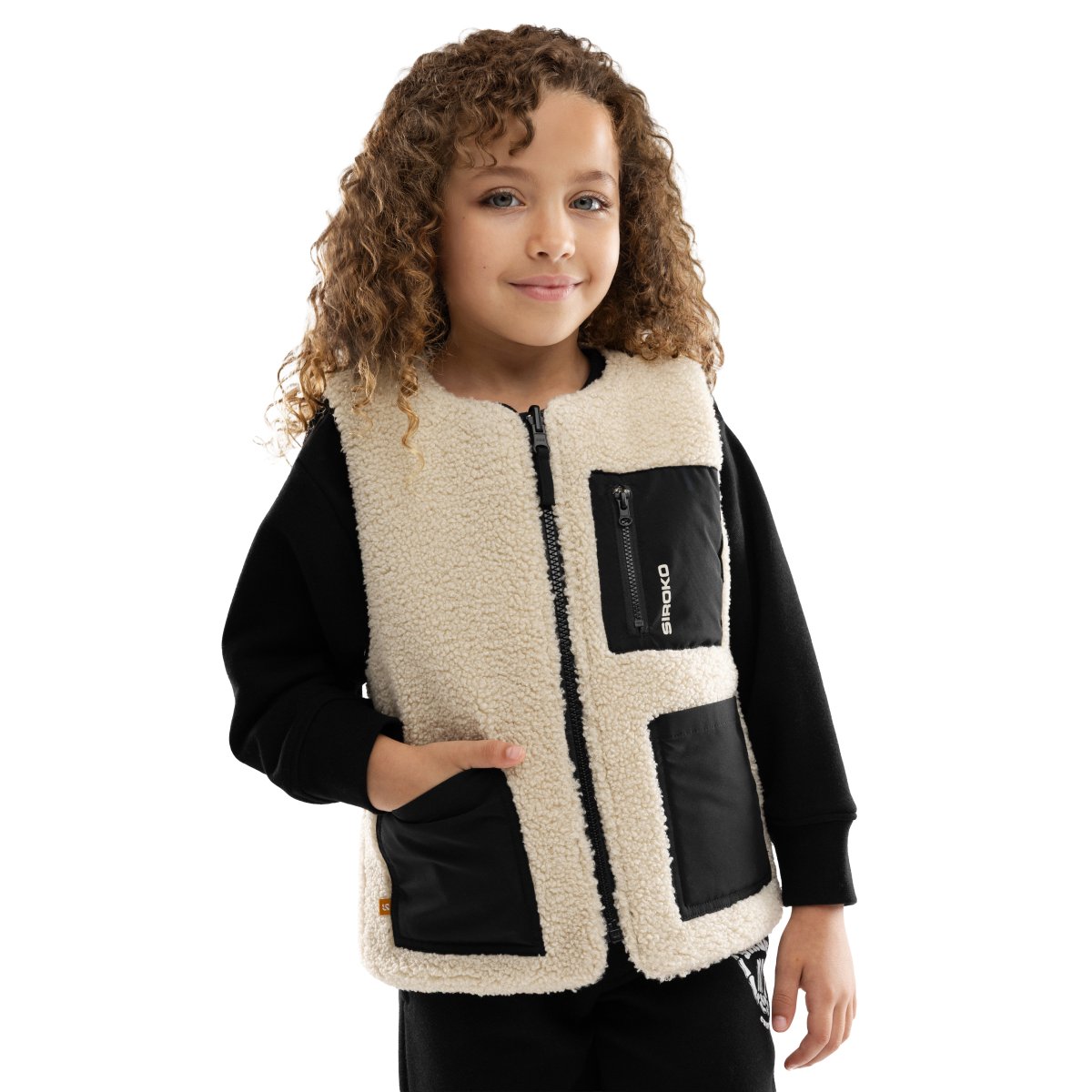 SIROKO -  Chaleco Acolchado SPACE Reversible Lifestyle Tejido Sherpa para Mujer_