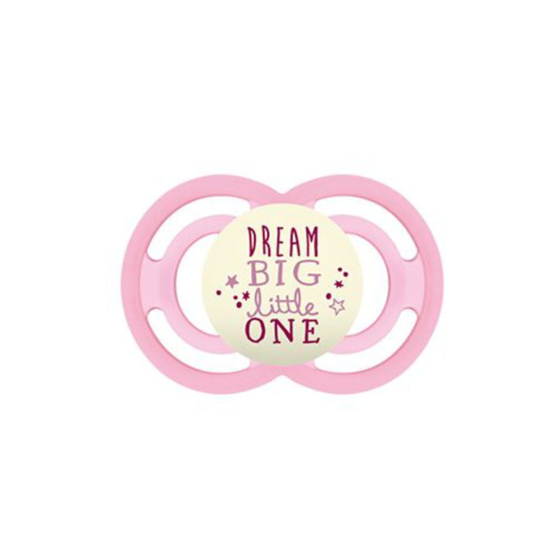 MAM CHUPETE PERFECT NIGHT SILICONA ROSA +6 M