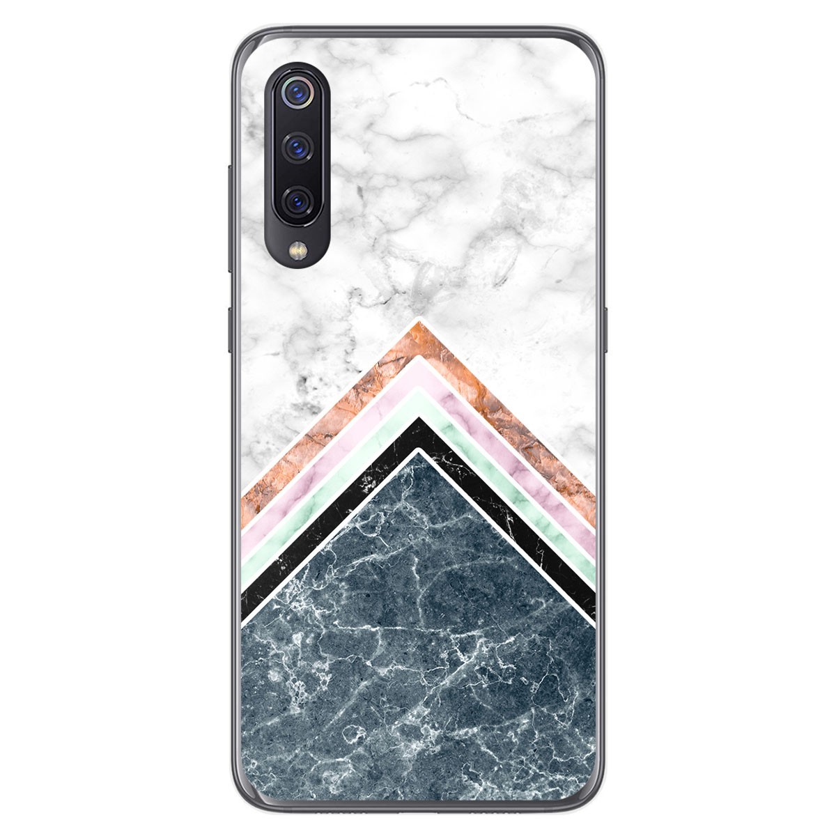 Tumundosmartphone Funda Gel Tpu para Xiaomi Mi 9 diseño Mármol 05 Dibujos