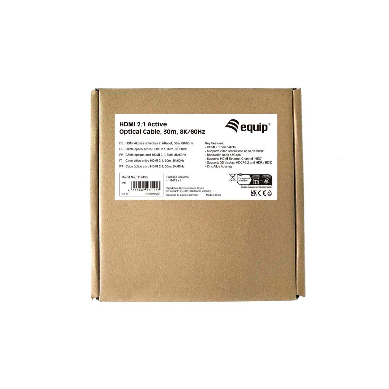 Equip - Cable HDMI de alta velocidad con Ethernet 3 m con conector giratorio acodado y enchapado en oro para televisores, consolas y proyectores