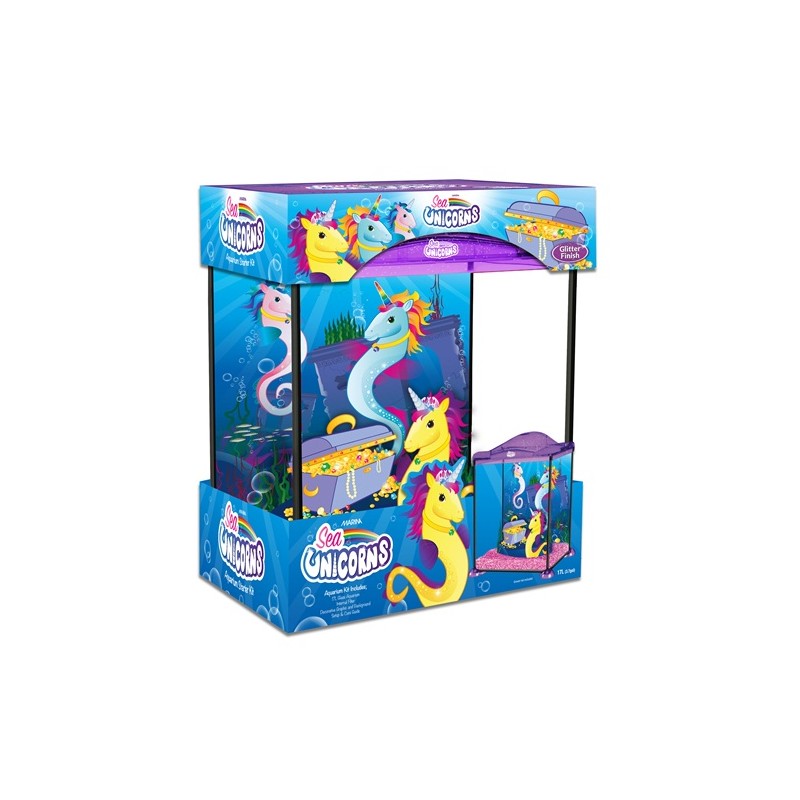 Marina Kit Acuario de Cristal Unicornio 17 l