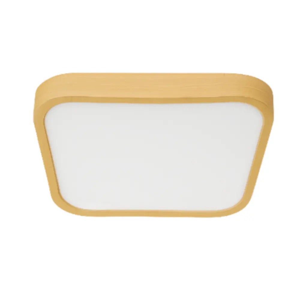 Plafón Led 36w Cct Cuadrado Madera Silver Hydra 490520