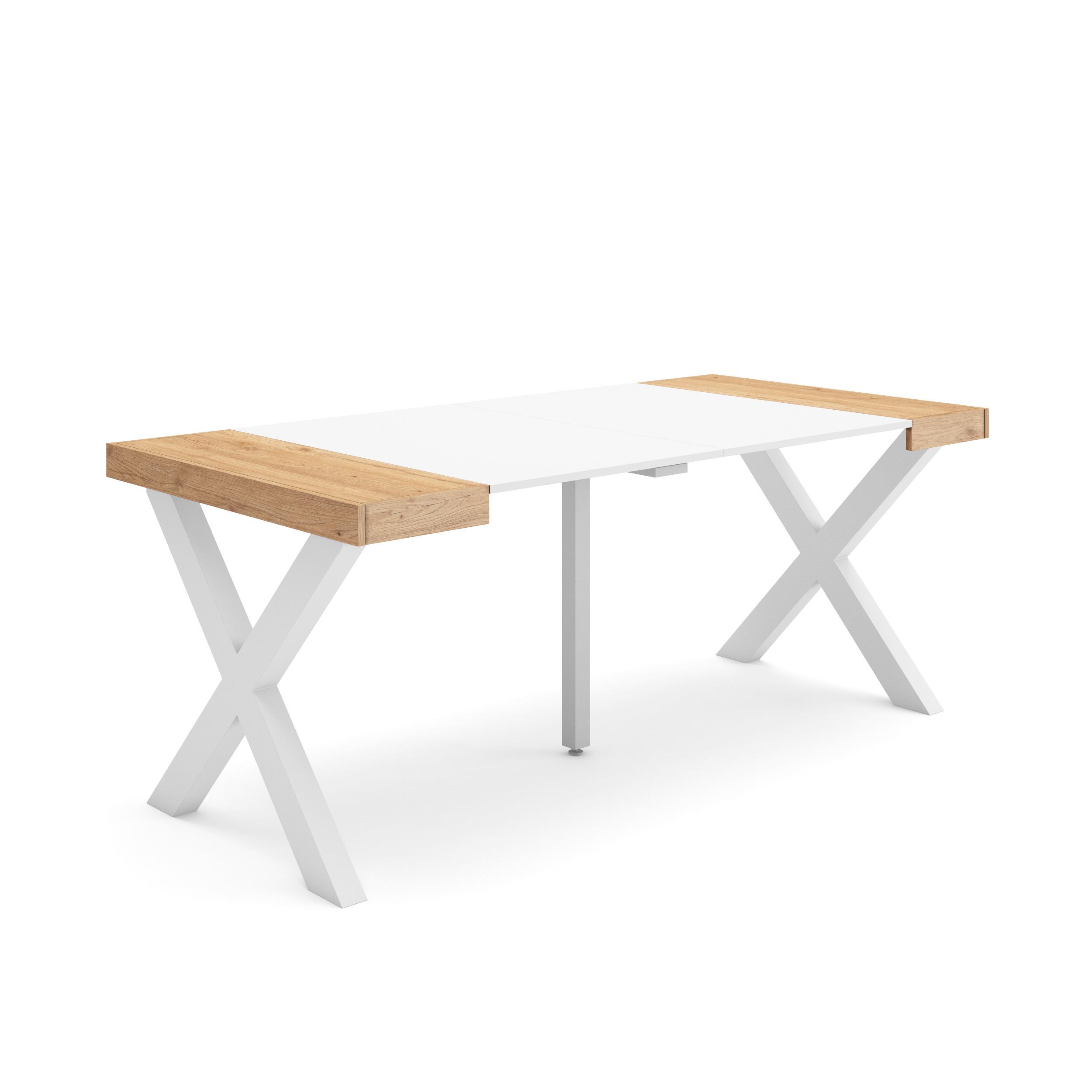 Skraut Home, Mesa Consola Extensible, Mesa Auxiliar, Tapa, 58/180x90x73cm, Práctica y Versátil, Varios colores disponibles