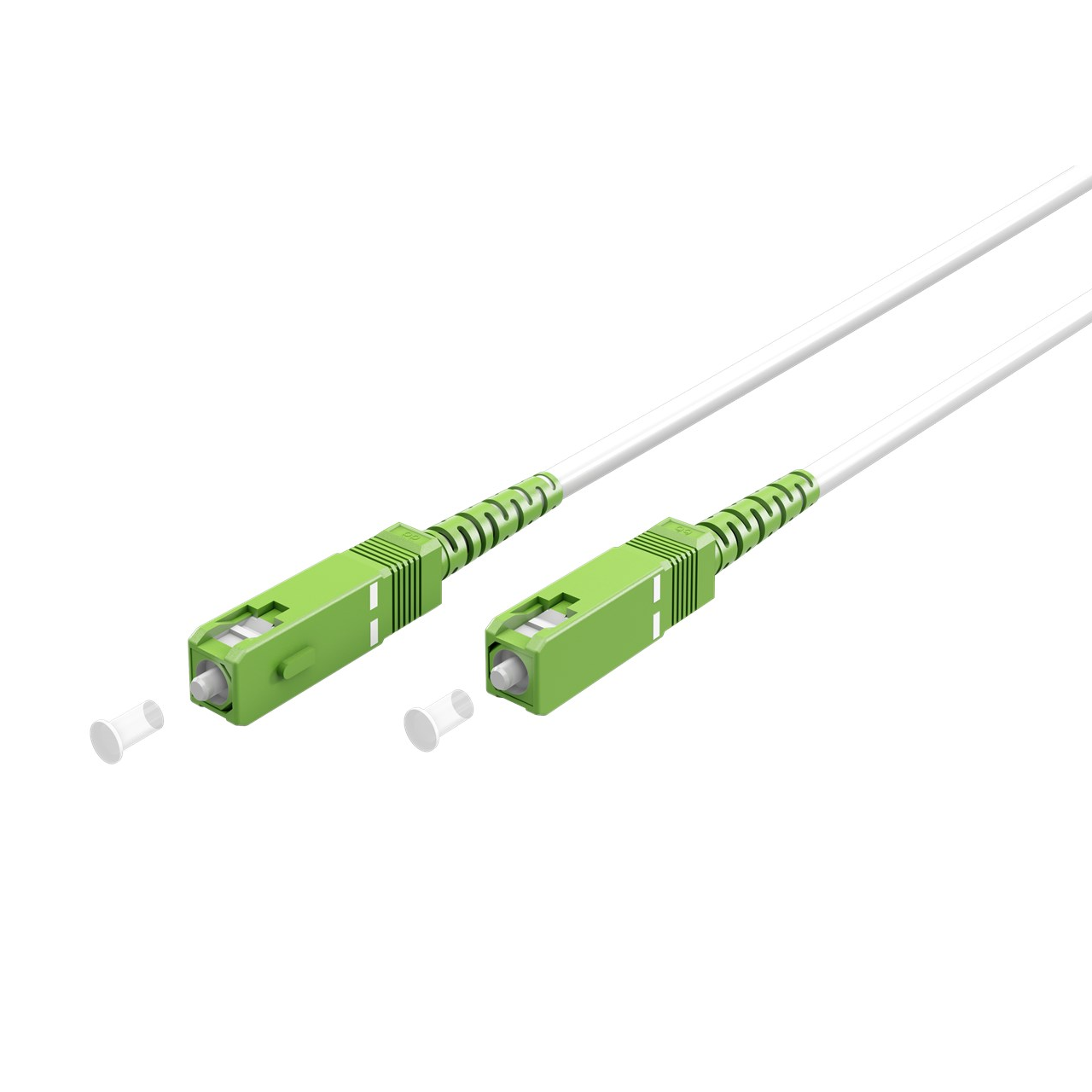 CABLEPELADO Cable fibra optica para router | Latiguillo Monomodo Simplex | FTTH - 9/125 OS2 - SC/APC-SC/APC | Compatible con Orange, Movstar, Vodafone, Masmovil, Yoigo y Jazztel | 5 Metros